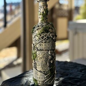 Handcrafted “Old Witch Remedy”Apothecary Bottle Potion Bottle-Gothic Cottagecore